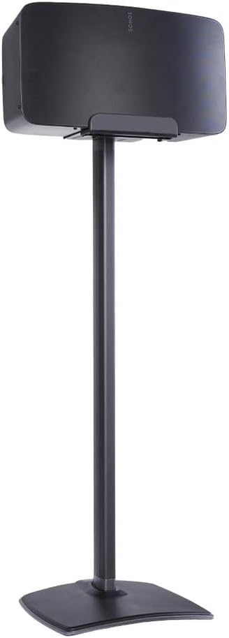 Sanus Wireless Speaker Stand for Sonos Five and Sonos Play:5 - Audio Enhancing Design for Vertical & Horizontal Audio with Built-in Cable Management & Premium Alloy Materials - OSS52 (White)