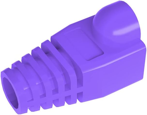 50 Pcs Cat5 Cat5E Cat6 Strain Relief Boot, RJ45 Plug Connector Cover Modular Network Plug Connector Cap Cable Connector Boots, Dark Grey