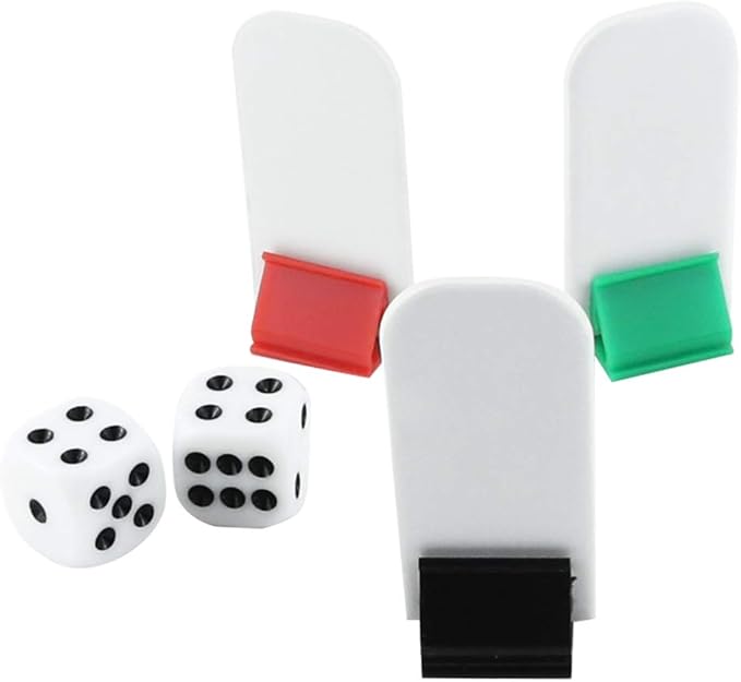 Bignc 50 Pack Colorful Game Card Stands, 50 Pieces White Blank Game Board Marker for DIY Board Game Party Favor