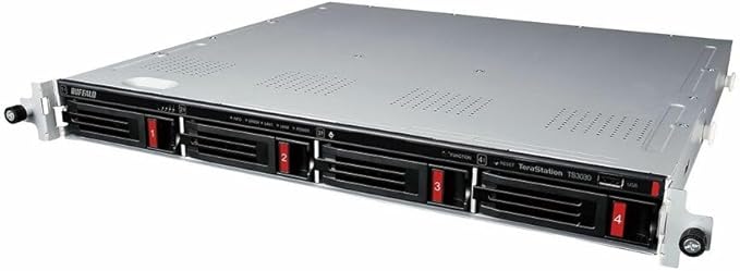BUFFALO TeraStation 3430RN 4-Bay 16TB (4x4TB) Rackmount Small-Med Business NAS w/Hard Drives Included