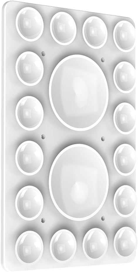 Silicone Suction Phone Holder Mount,Silicon Adhesive Phone Accessory for iPhone and Android, Hands-Free Mirror Shower Phone Holder,TikTok Videos and Selfies (White, Single Sided)