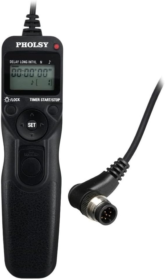 PHOLSY C6 Timer Remote Intervalometer Compatible with Canon Olympus Fuji