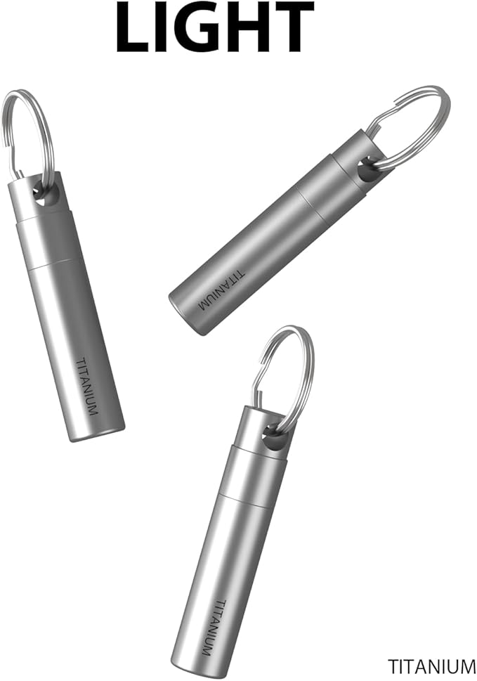 Titanium SIM Card Removal Tool with Keyring, Sim Card Tray Remover Eject Pin Key Tool for iPhone iPad Samsung Galaxy Smart Phone/Tablet and More,Gray