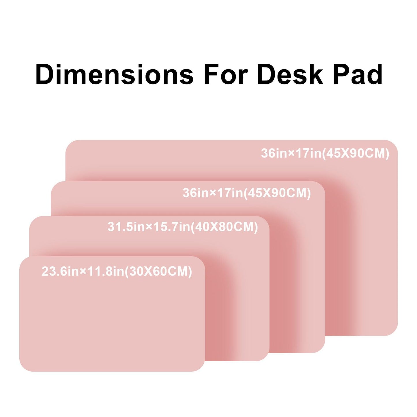 PU Leather Desk Pad Protector Gaming Mouse Pad Non Slip Desk Mat for Keyboard and Mouse Waterproof Desk Writing Pad for Office and Home Desk Accessories(Pink, 47.2 * 17.7)