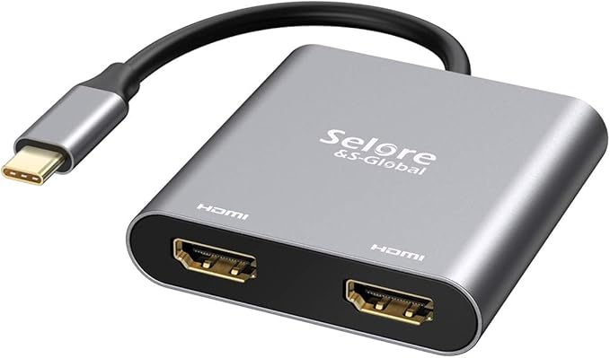 USB C Docking Station Dual Monitor, Selore 13-in-1 Triple Monitor Hub
