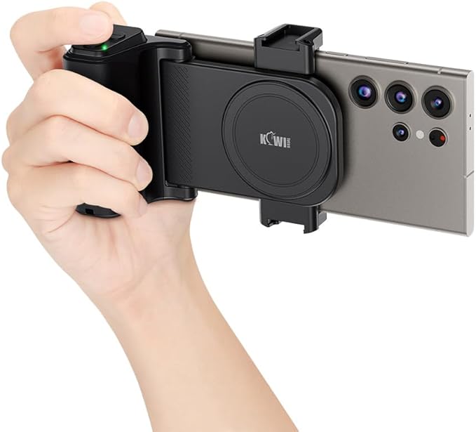 Phone Camera Grip with Remote for MagSafe iPhone 17 16 15 Pro Max