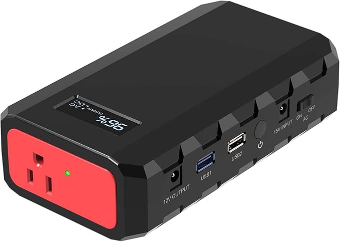 SinKeu Power Bank, 24000mAh with 110V AC Outlet Portable Laptop Battery Bank, 65Watt Portable Power Charger for iPhone 15, Outdoor Camping and Home Office Hurricane Emergency
