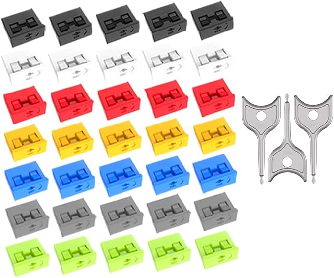 35PCS USB Port Blockers with 3 Locks for PC, Laptop Removable Type-A Data Protection,Dust & Moisture Resistant Shield(Mixed Colors Packs Svailable for Port Sorting)