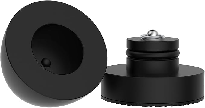 Audiocrast 4X HiFi Speaker Spikes Stand Feet Pads 30x33mm Isolation Feet, Aluminum Speaker Shock Absorber for Subwoofer Amp Turntables DAC