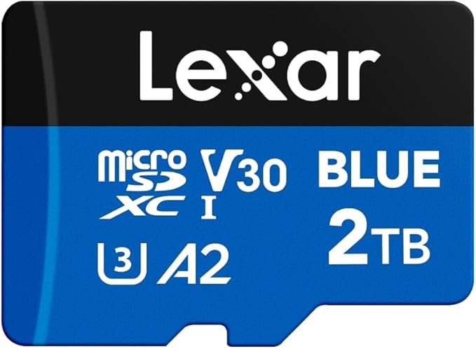 Lexar 256GB 2 PK Blue Micro SD Card 160MB/s microSDXC UHS-I Memory Card