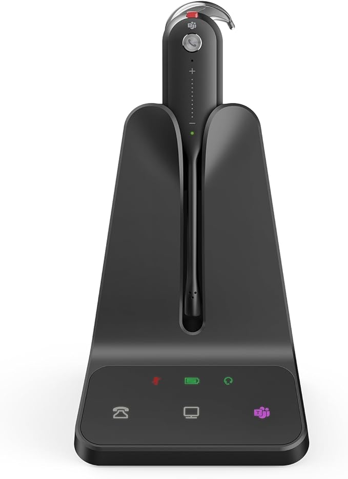 Yealink Wireless DECT Headset WH63 E2,Single Ear (Mono) Convertible Headset