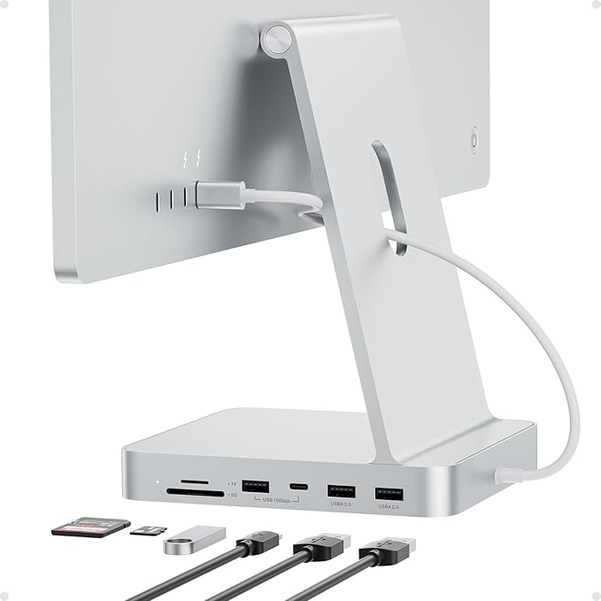 USB C HUB for iMac 24 inch M1/M3/M4 with M.2 NVMe 4TB SSD Enclosure