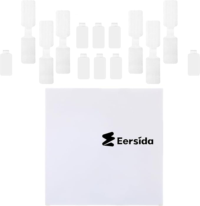 60 Pieces Self-Adhesive Cable Labels, Paste Wire Labels, Nylon Writable Cord Tags Waterproof White Wire Cable Tags for Electronics Office Computers Management and Identification (Pack of 2)