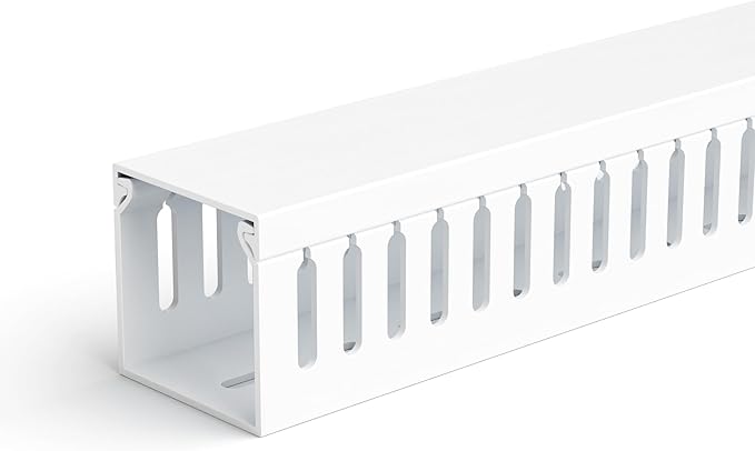 ZhiYo 2"H x 2.4"W Cable Management Raceway, 95in Under Desk Channel