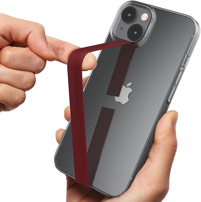 Sinjimoru Stretchable Silicone Phone Strap, Elastic Finger Grip