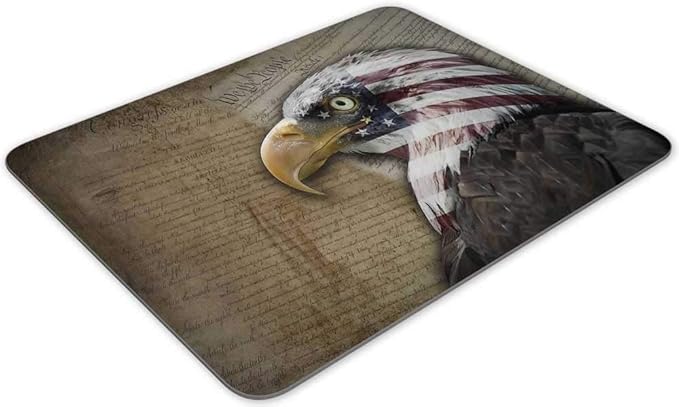 Gaming Mouse Pad, America Dream of Liberty Rectangle Mouse Pad Size(9.84"x7.87")
