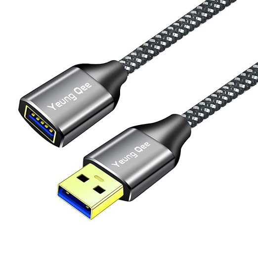 USB 3.0 Extension Cable 6 ft,5Gbps High Speed USB 3.0 Type A Male to Female Extension Cord,USB Extension Lead Compatible with USB Flash Drive, Hard Drive, Card Reader,Scanner,Keyboard (6FT)