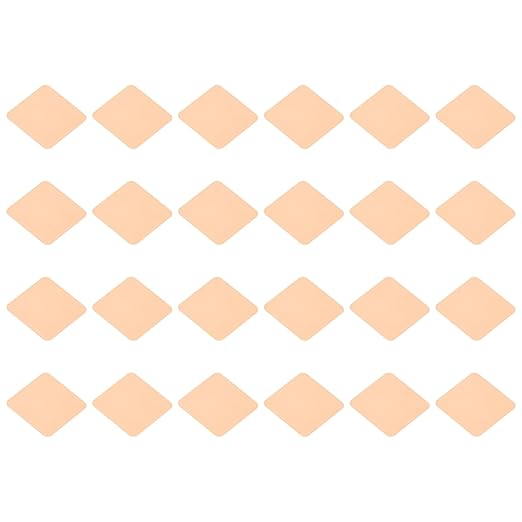 PATIKIL Copper Heatsink Pad Shims, 24 Pcs 15x15x1.5mm Copper Pad Shim IC Chipset GPU CPU Thermal Heatsink for Cooling Laptop Desktop Computer