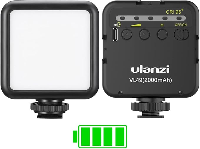 Ulanzi VL100X Selfie Light, Mini Clip LED Light Panel for Phone Bi-Color