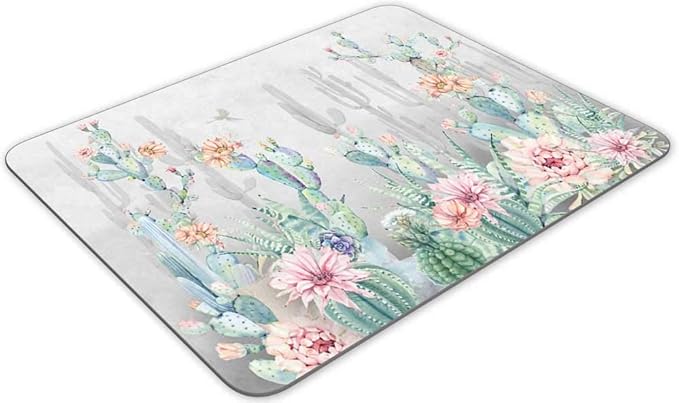 Gaming Mouse Pad, Beautiful Cactus Flower Rectangle Mouse Pad Size(9.84"x7.87")