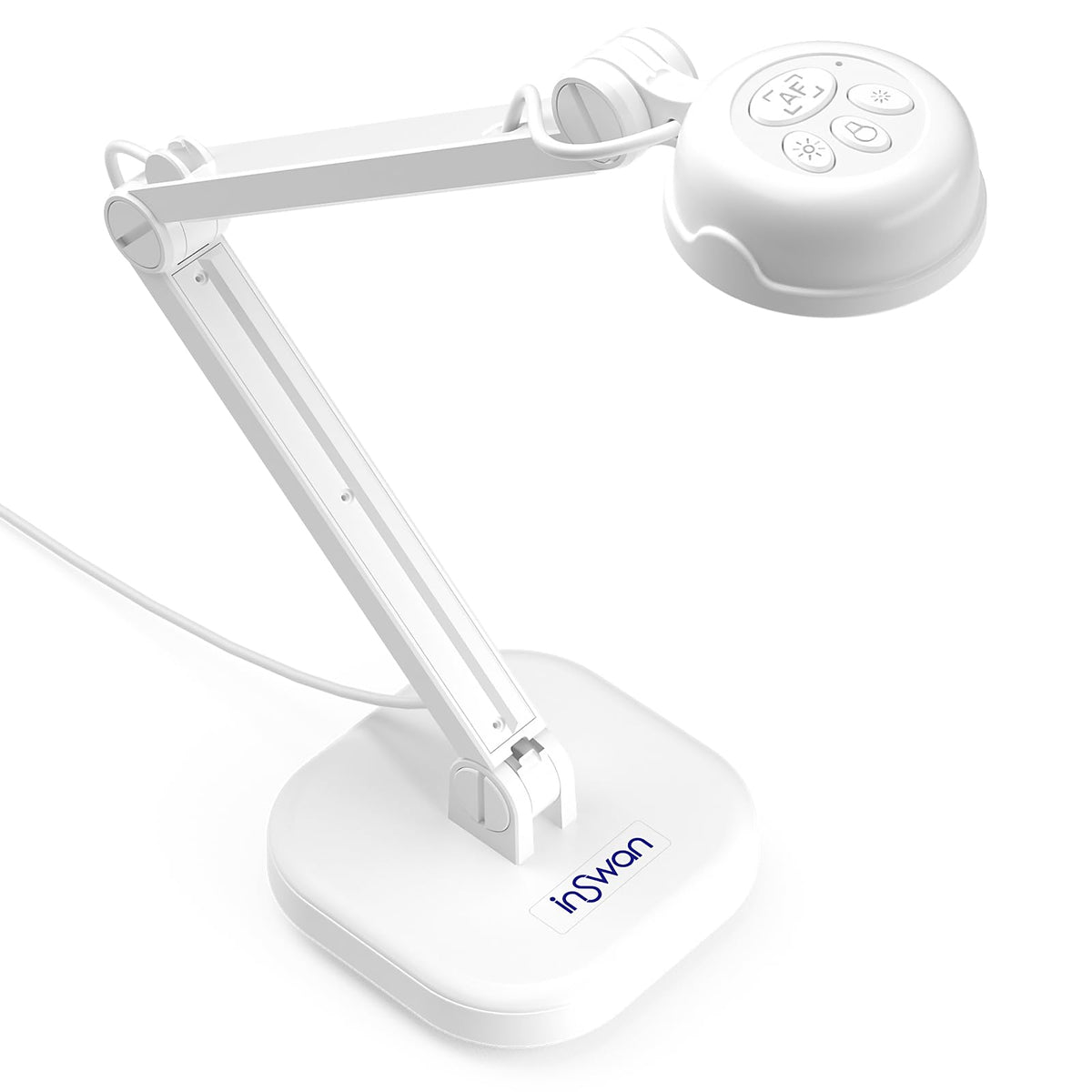 INSWAN INS-3 Handheld USB Document Camera, LED, Mic, Multi-Angle Capture