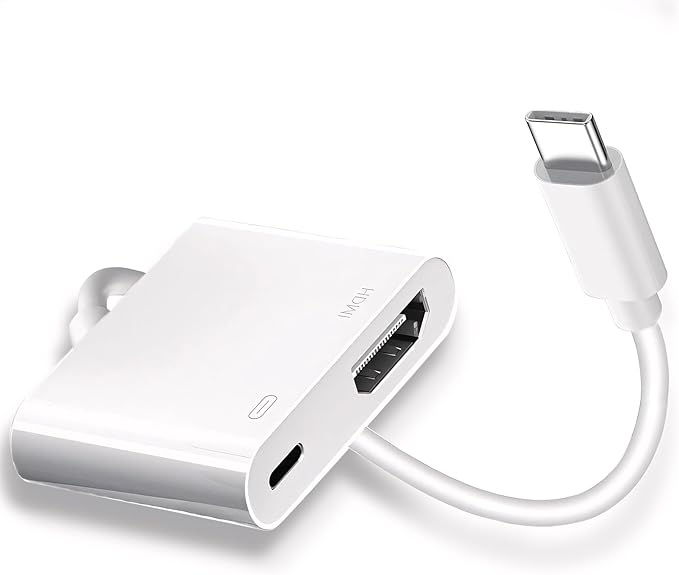 Apple MFi Certified Lightning to HDMI Digital AV Adapter 1080P HDMI Video Sync Screen Connector Cable with Charging Port Compatible with iPhone 14/13/12/11/ X/ 8/7/ iPad on HDTV/Projector/Monitor