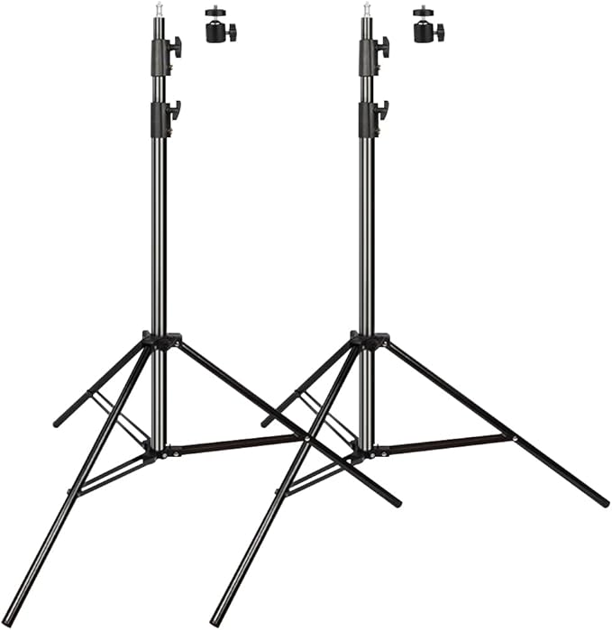 ITOTIN Heavy Duty Light Stand 9.5 Feet/2.8 Meters Adjustable Spring Cushioned Metal Photography Tripod Stand for Photo Studio Speedlight, Ring Light, Photographic Equipments Thickening Flash Stand
