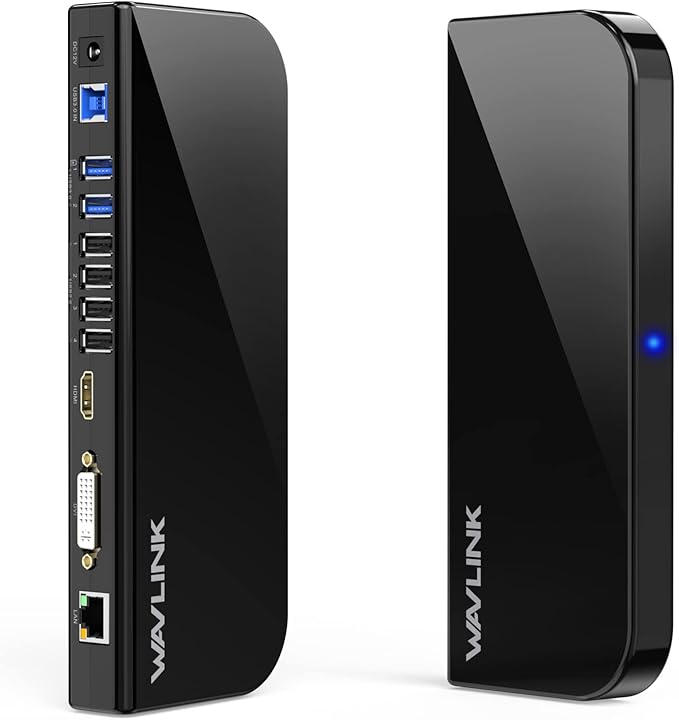 WAVLINK USB C Docking Station 4K@60Hz 3 Monitor for Mac(M1-M5,Neo),Windows