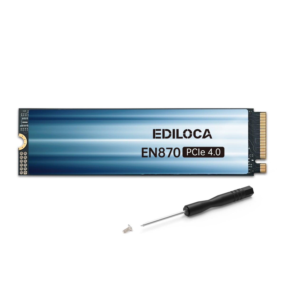 Ediloca 1TB PCIe Gen4 NVMe M.2 Gaming SSD with Heatsink for PS5, 7400MB/s Read, 1GB DRAM Cache, 3D TLC Internal Solid State Drive Compatible with PS5 & PC (EN855)