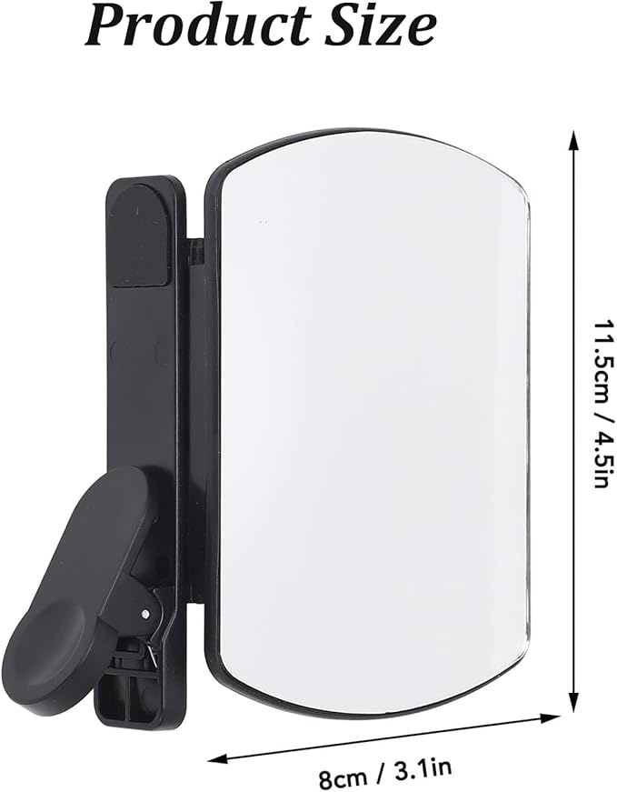 Mirror Effect Lens - Capture Stunning Reflections Instantly, Smartphone Camera Mirror Reflection Clip Kit, Mirror for Phone to Use Back Camera (2pcs)