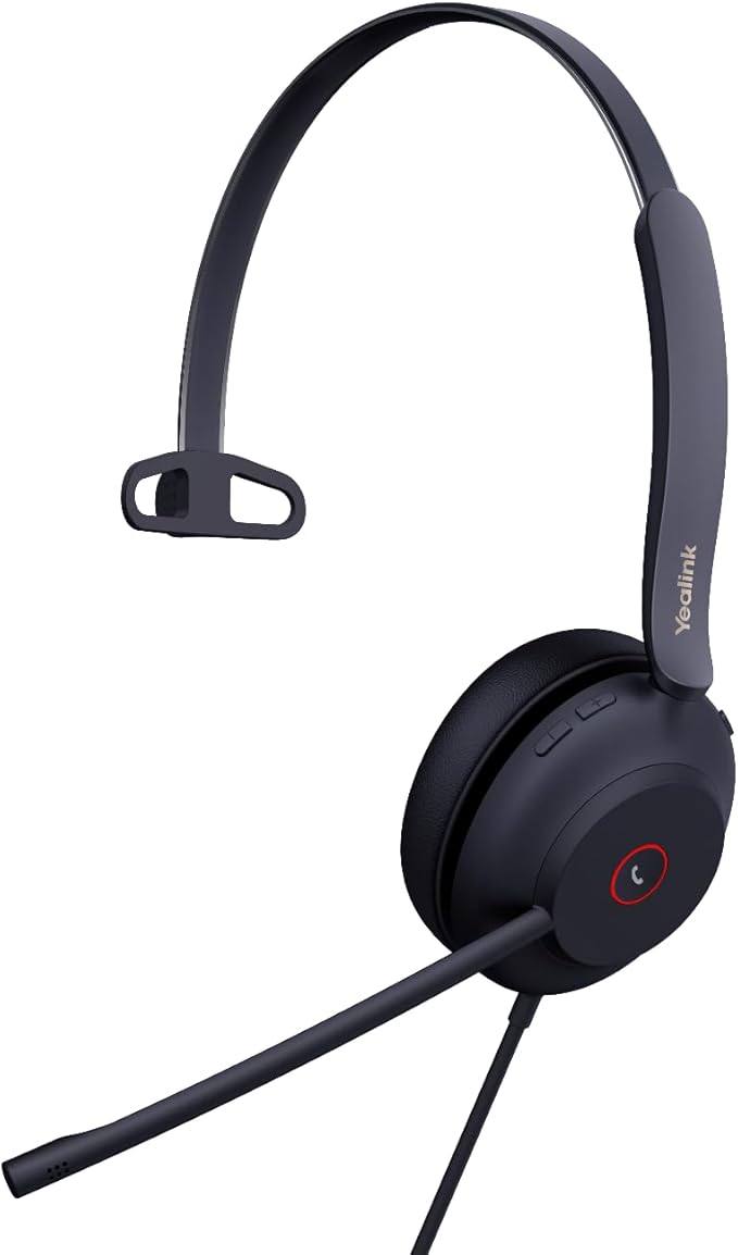 Yealink UH37 USB Headset with Noise Cancelling Mic Wired Headphone for PC