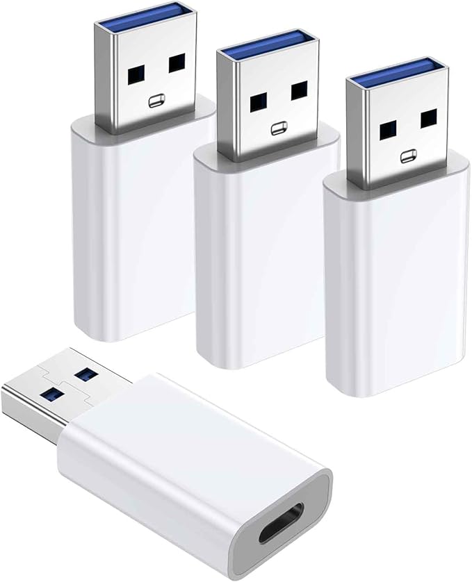 OTG Adapter【8-Pack】 USB-C Female to USB-A Male Adapter, USB to USB C Adapter Compatible with iPhone 16 15 14 13 12, Car, Apple MagSafe Watch Mini Wall Plug,iPad,Galaxy,Pixel 7 6 5,CarPlay etc
