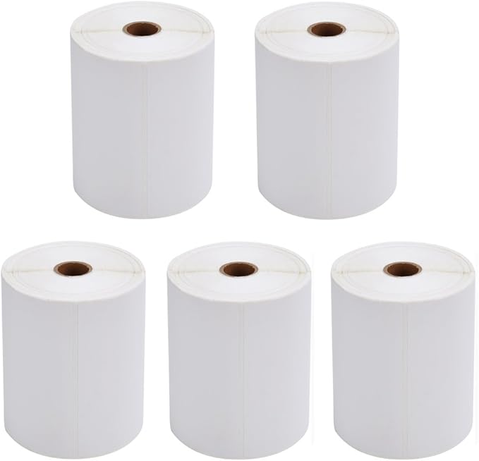 FungLam 2 Rolls 4x6 Direct Thermal Shipping Labels, 250 Labels/Roll, 1'' Core, Compatible Zebra 2844 ZP-450 ZP-500 ZP-505
