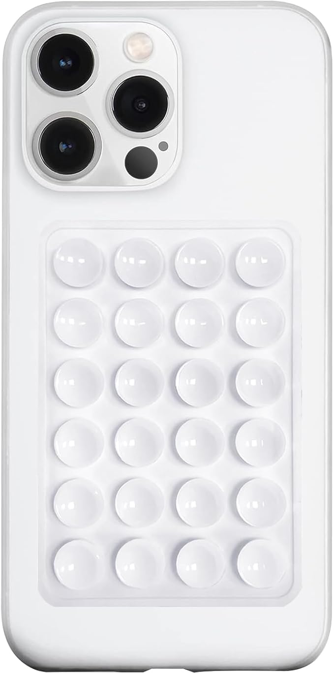 LvShuLiangPin Anteel Silicone Suction Phone Case Mount, Silicon Adhesive Phone Accessory for Smartphones, Hands-Free Mirror Shower Phone Holder for Selfies