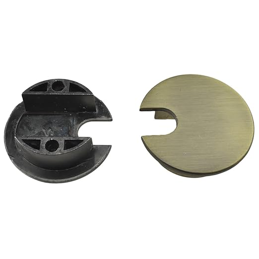 HAHIYO 2Pcs 1.38Inch/35mm Bronze Zinc Alloy Desk Grommet Wire Grommet Cable Management Cord Hole Cover Desk Wire Hole Insert Wire Organizer for Computer Office Home School Equipment Systems