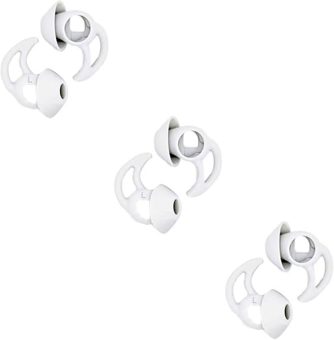 Medium Earbud Replacement Tips Silicone Ear Bud Tips Compatible with Bose Quietcomfort and Sport Headphone Ear Tips Earbud Cap 3 Pairs S M L