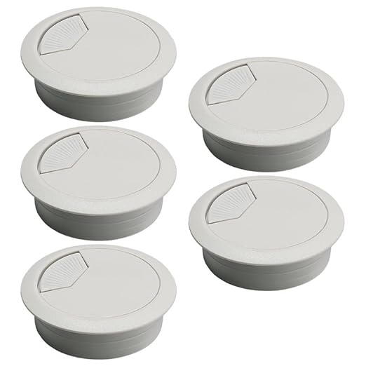 EASYEAH 2 Pcs Desk Grommet 2-1/16" / 53 mm, Desk Cord Hole Cover