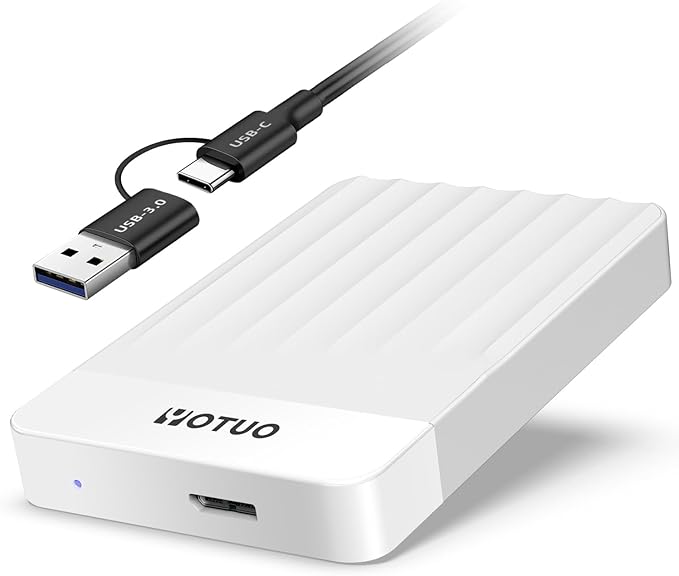 YOTUO 750GB External Hard Drive, Portable Storage Expansion HDD, USB 3.0 & USB-C for PC, Mac, Desktop, Laptop, Smartphone, PS4, Xbox One, Xbox 360, Office & Game