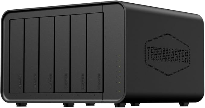 TERRAMASTER F6-424 NAS Storage 6Bay - N95 Quad-Core CPU, 8GB DDR5 RAM, Dual 2.5GbE Ports, Network Attached Storage with High Performance (Diskless)