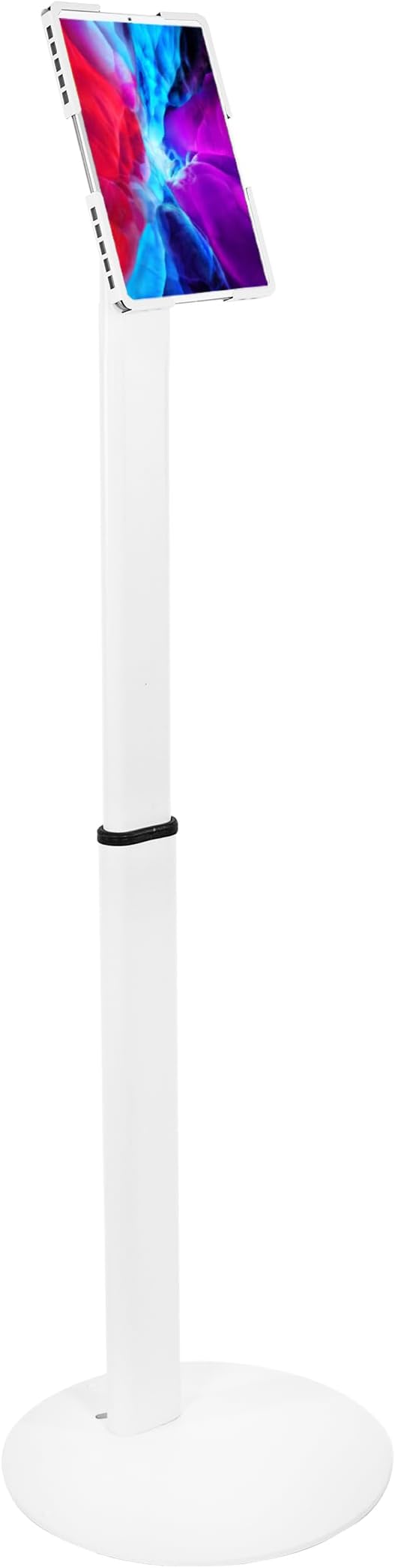 Mount-It! Anti-Theft Universal Tablet Floor Stand Kiosk, Locking Enclosure for iPad, Galaxy Tab & Surface Pro 9.7"–13.1", Height Adjustable 27.5"–47", Commercial Kiosk Stand