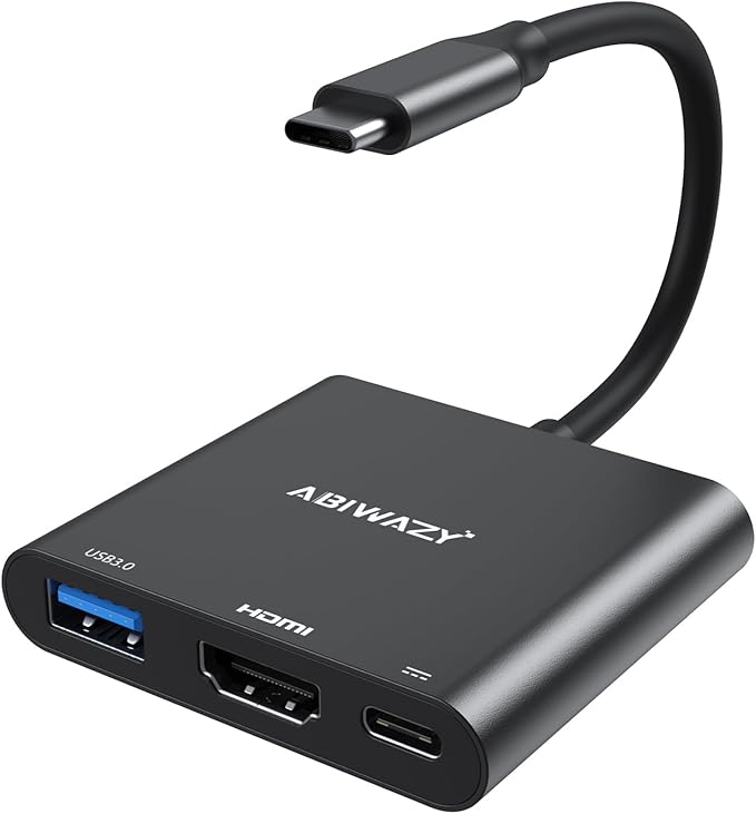 USB C Docking Station 3 Monitors USBC Hub Laptop Dual Monitor Multi Adapter
