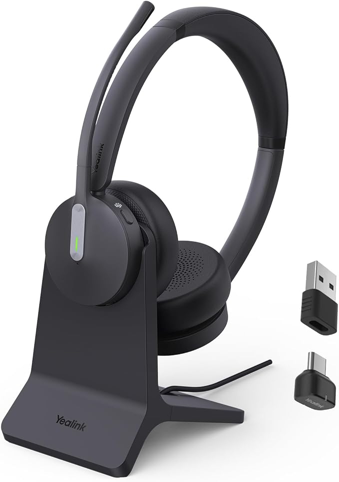 Yealink BH70 Mono Stand, Teams Certified Work Headset for Open Office Home