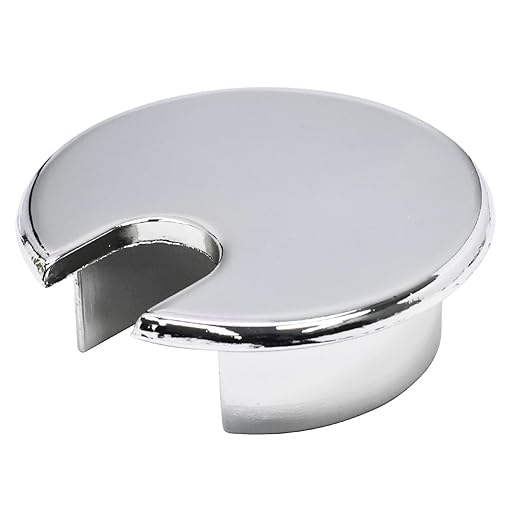 BOPOREAE Zinc Alloy Desk Grommet 1-3/8" (35 mm), Desk Cord Hole Cover