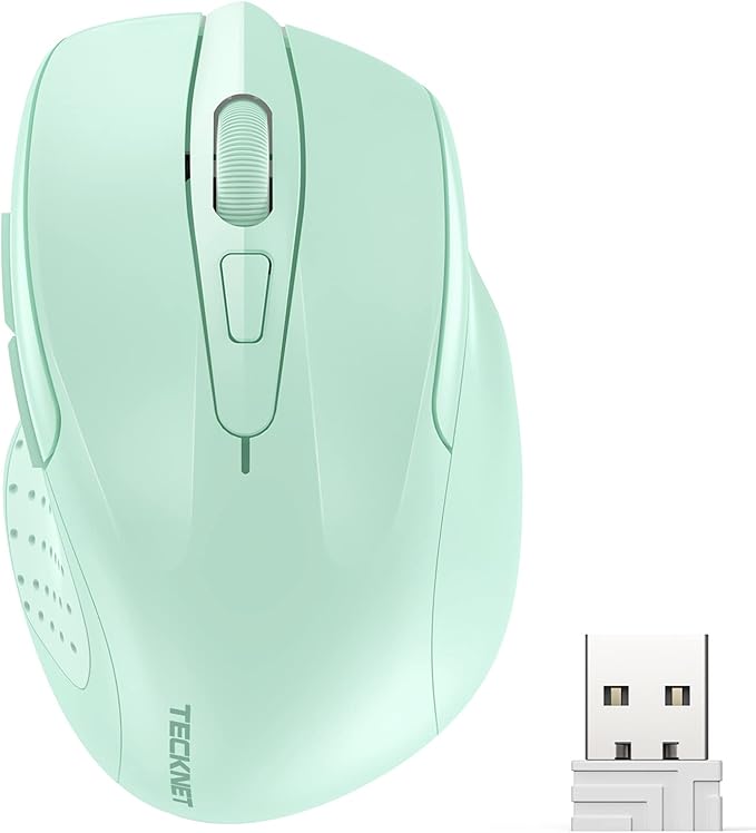 TECKNET Wireless Mouse, 2.4G Ergonomic Computer Mouse, 2600 DPI