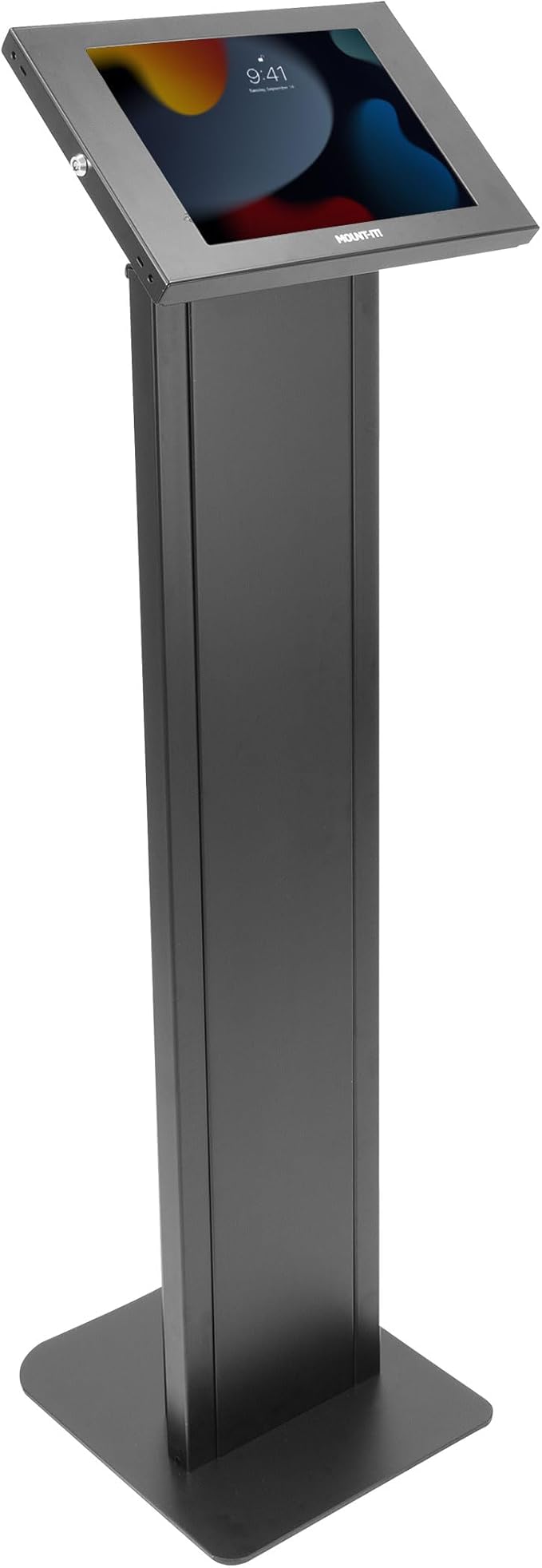 Mount-It! Anti-Theft iPad Floor Stand Kiosk, Locking Tablet Floor Stand for iPad Gen 7–11 & A16, Air & Pro (10.2"–11"), Commercial Kiosk for Retail, Lobby & Trade Show