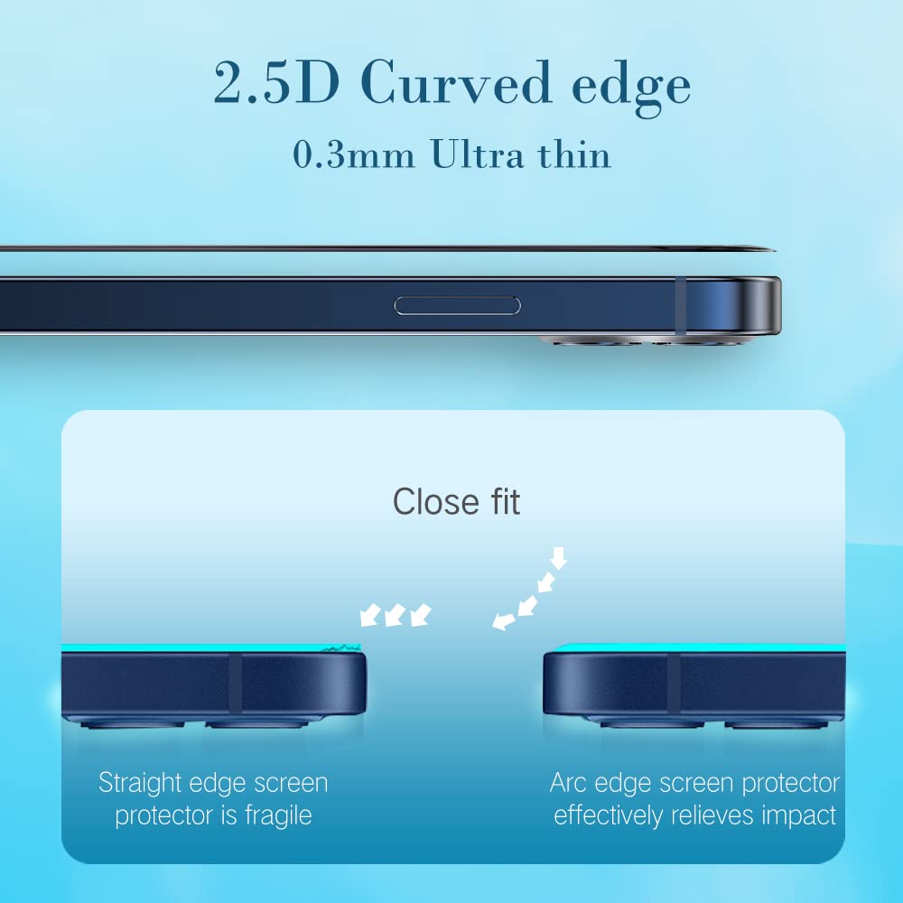 PERFECTSIGHT Sapphire Anti Glare Anti Blue Light Screen Protector Designed for iPhone 14 Pro - Eye Protection Diamond Hard Tempered Glass - Matte Military Grade Shatterproof Bubble Free (6.1 inch)