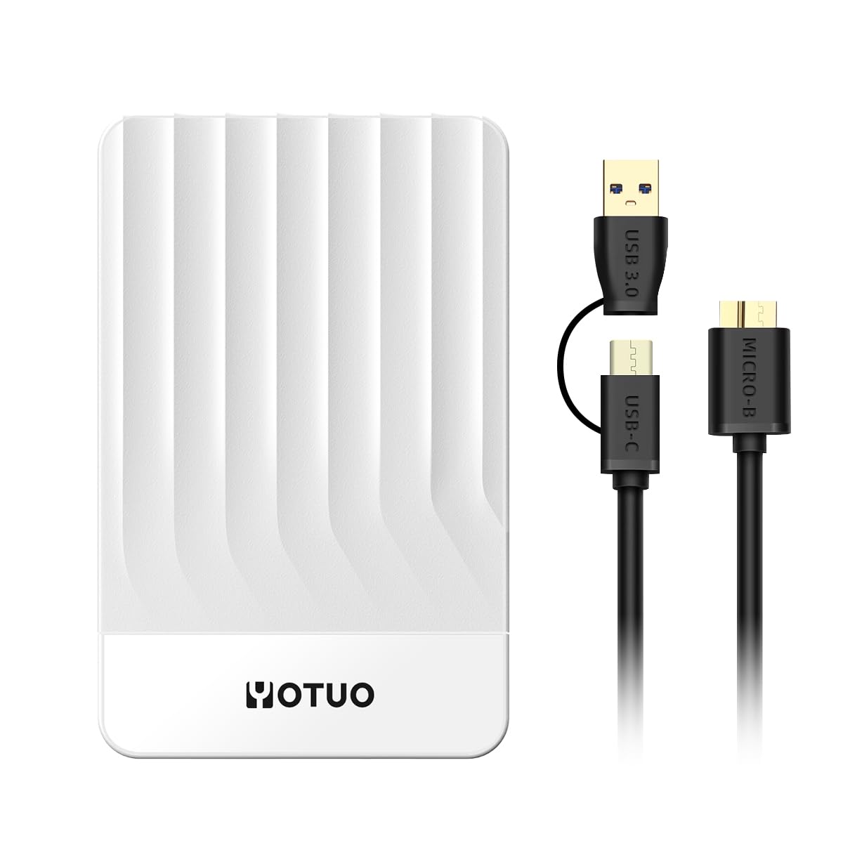YOTUO 500GB External Hard Drive, Portable Storage Expansion HDD, USB 3.0 & USB-C for PC, Mac, Desktop, Laptop, Smartphone, PS4, Xbox One, Xbox 360, Office & Game Blue