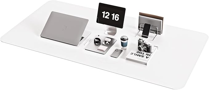 YSAGi Non-Slip Leather Desk Pad, Waterproof Laptop Computer Desk Keyboard Mat, Table Protector Blotter Mat, Large Mouse Pad for Office/Work/Home/Decor(Matcha Green