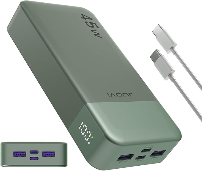 JUOVI Portable Charger 45W 20000mAh Fasting Charging Power Bank