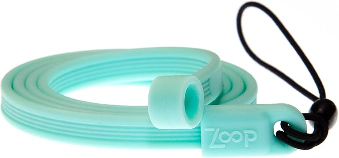 ZoopLoop Grey Silicone Scratchproof 20.75in Tether for Digital Electronic Styluses (Diameter Range: 0.27-0.37in) - Secure Stylus to Tablet Case - Tablet Pencil Holder Accessory